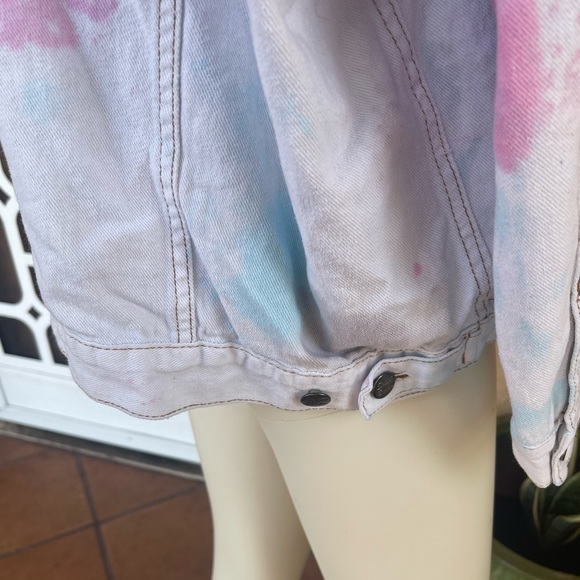 Street Blues Tie Dye Button Down Jacket (3X) - Picture 8 of 12